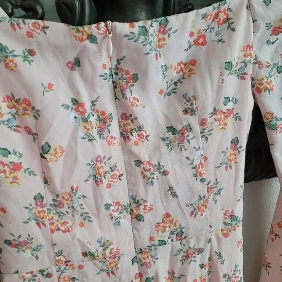 Altr'd State Floral Ruched Waist Side Tie Dress - Picture 10 of 15